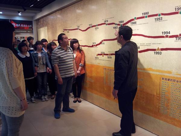 经济管理系组织学生参观学习best365校史展