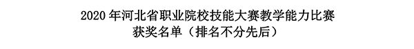 best365教师全省职业院校技能大赛教学能力比赛创佳绩